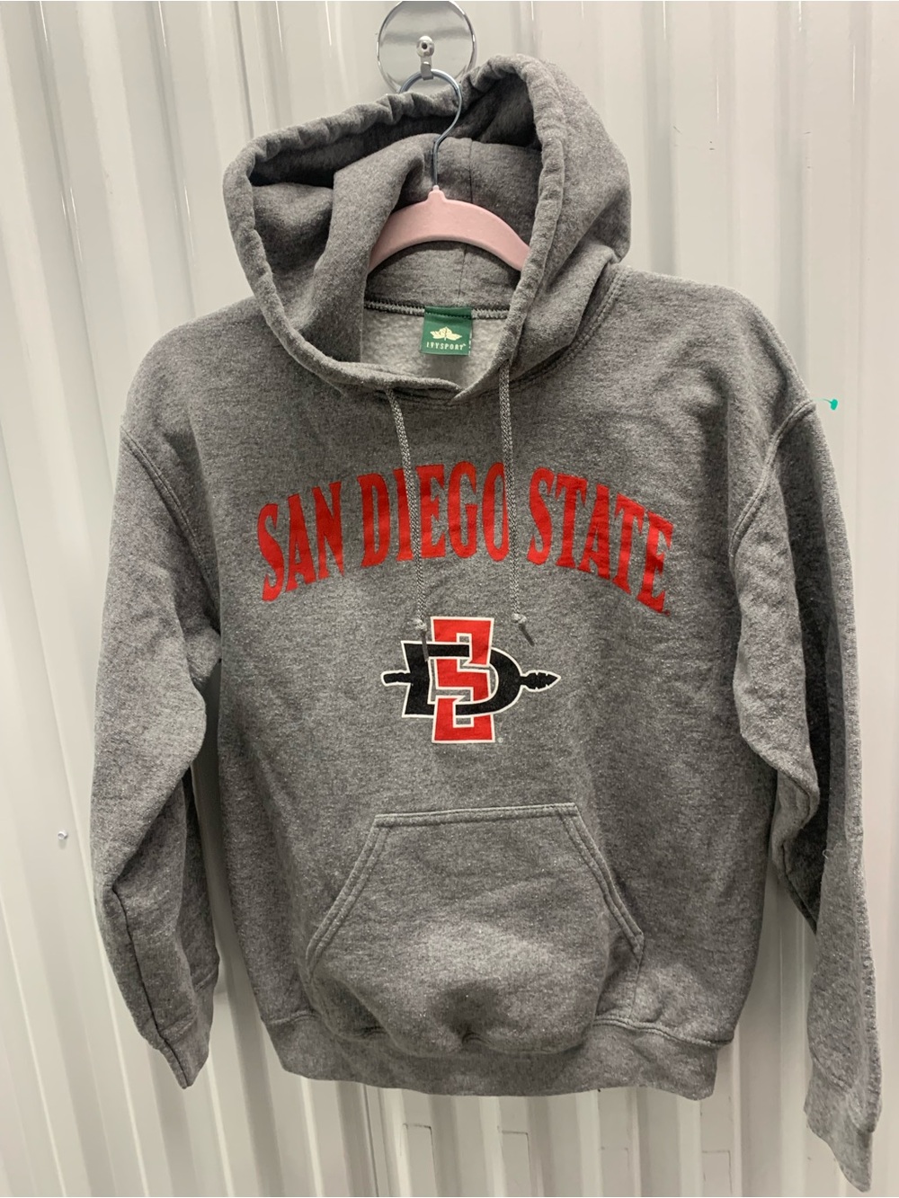 SDSU San Diego State Vintage Gray Pullover Hoodie Sweatshirt